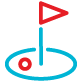 golf flag icon