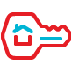 Key to the house icon